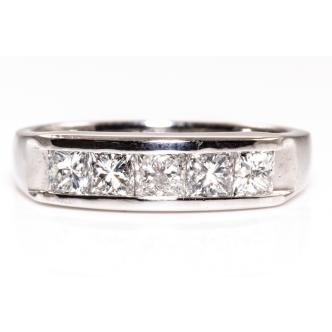 1.00ct Diamond Eternity Ring Platinum