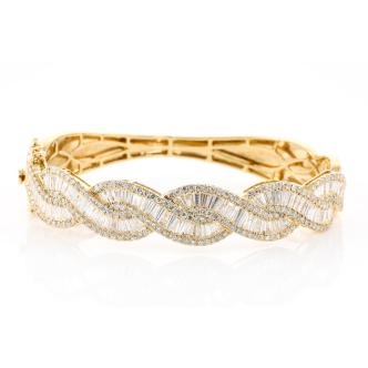 6.50ct Round Diamond bangle