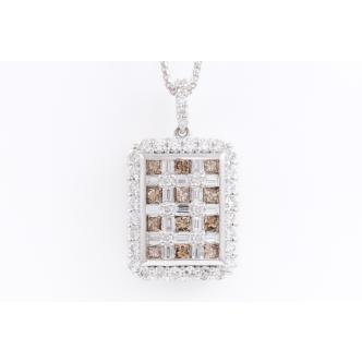 2.00ct Diamond Pendant 18ct Gold 9.8g