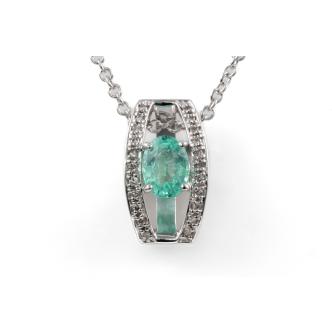 Paraiba Tourmaline and Diamond pendant