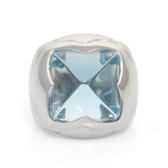 Bvlgari Blue Topaz Pyramid Ring