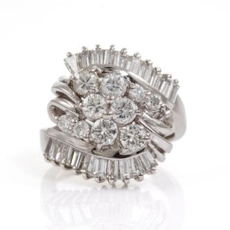 1.75ct Diamond Dress Ring Platinum