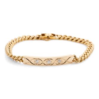 18ct gold 32.0 gram Diamond Bracelet