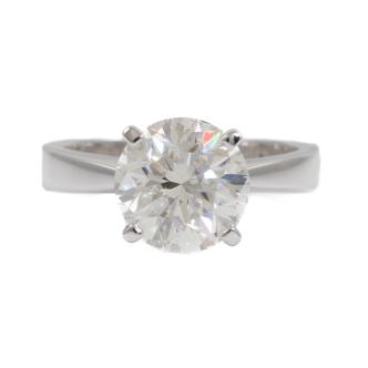 3.01ct Diamond Solitaire Ring GIA H SI1