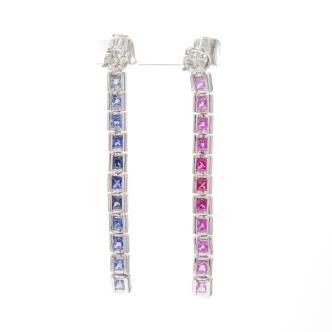 0.40ct Diamond Studs & Sapphire Earrings