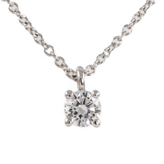 Tiffany & Co. Solitaire Diamond Pendant