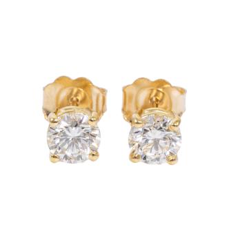 0.80ct Diamond Studs GIA D SI1