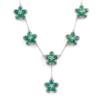 6.78ct Zambian Emerald Necklace