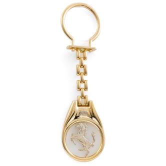 Horse Motif Gold Keyring 14.1g