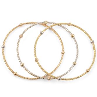 Set of 3 Gold Bangles 10.4g