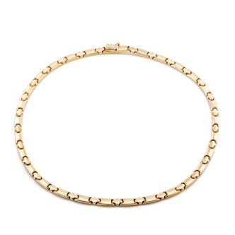 2-Toned Gold Collar Necklace 22.4g