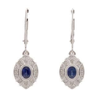 0.44ct Sapphire and Diamond Earrings